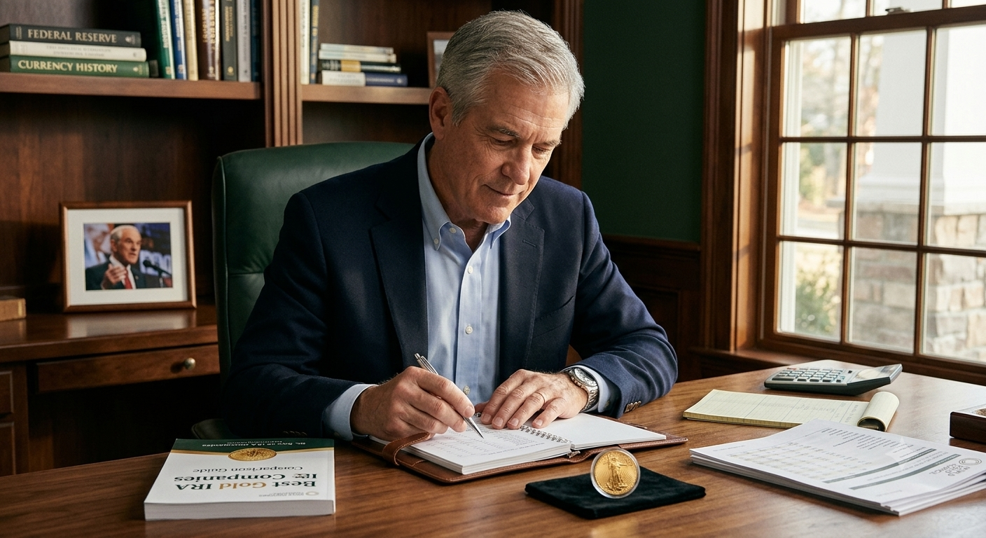 Independent advisor reviewing the Best Gold IRA Companies Comparison Guide